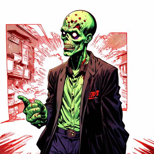 Zombie Corporate Nightmare: Business Undead in Urban Chaos