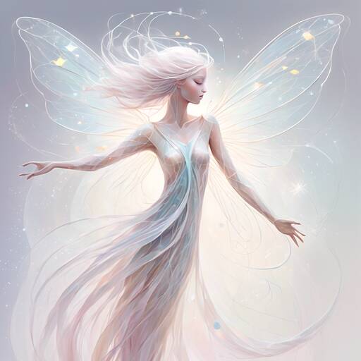 Ethereal Fairy Dancing in Luminescent Dreamscape
