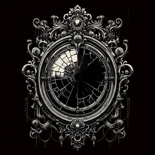 Ornate Temporal Compass: Intricate Gothic Timepiece Design
